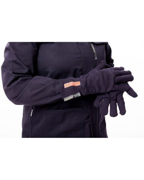 SURVIVE-ARC® 28.2 cal CAT 2 Double layer Interlock knitted gloves navy