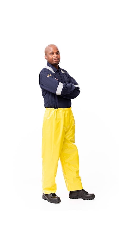 AQUA-TECH® PVC coated elastic waist trousers