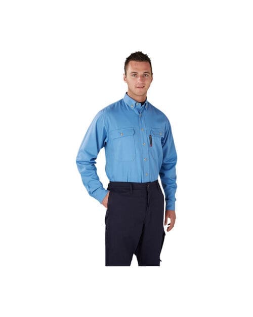 CAT 2 Mens Shirt Mid Blue
