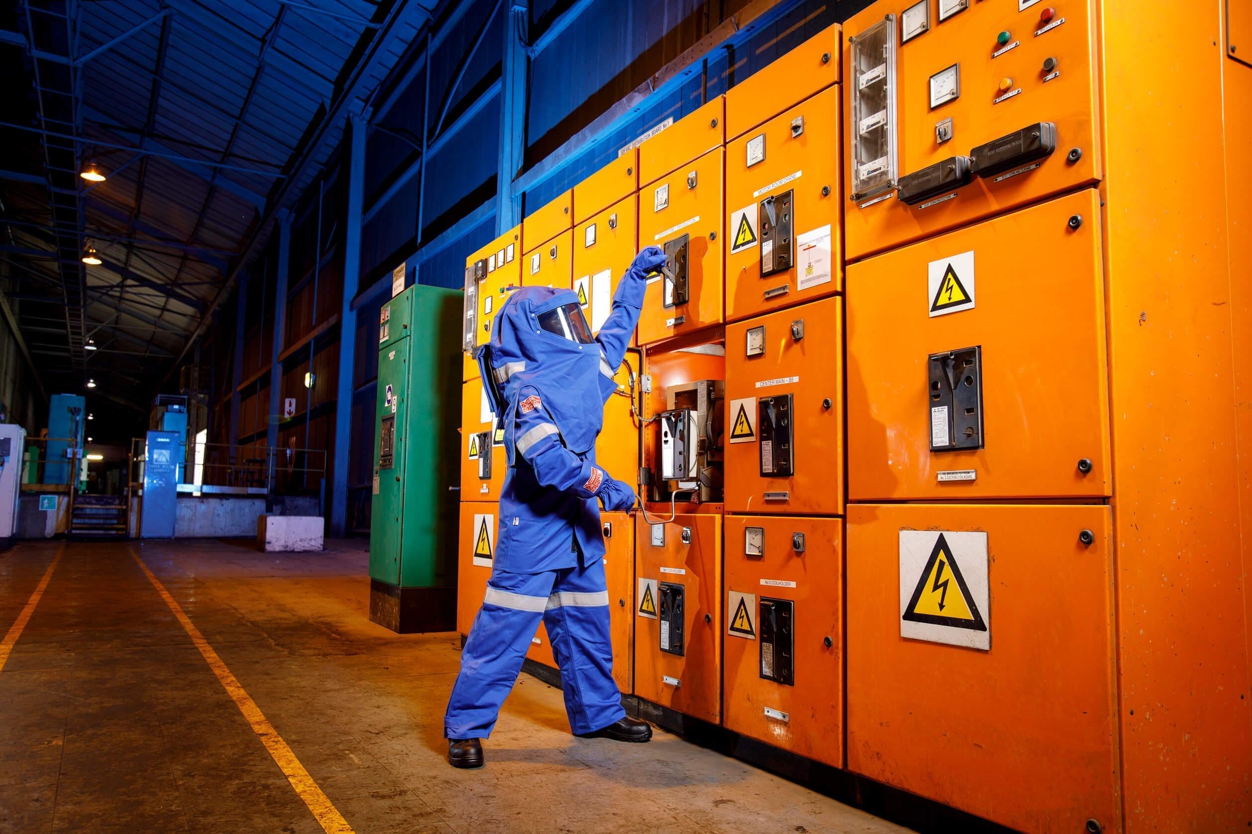 man wearing SURVIVE-ARC® switching suit