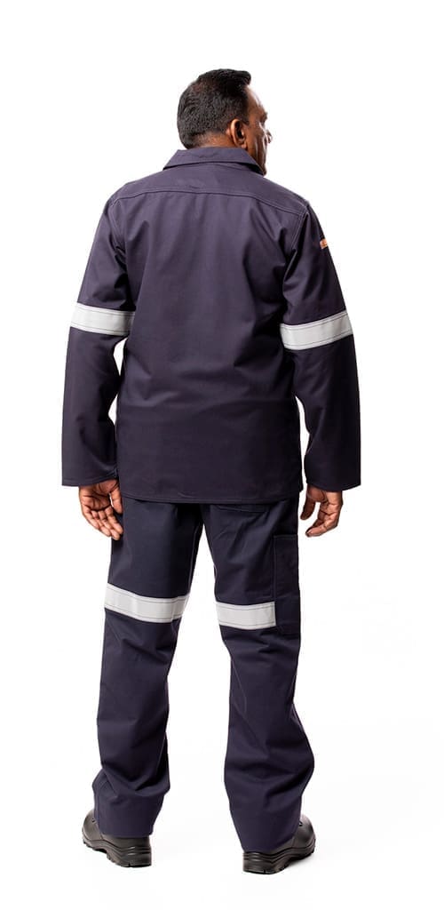 FIRE-SAFE® Two piece Conti Jacket and Trousers with 50mm FR Silver Tape